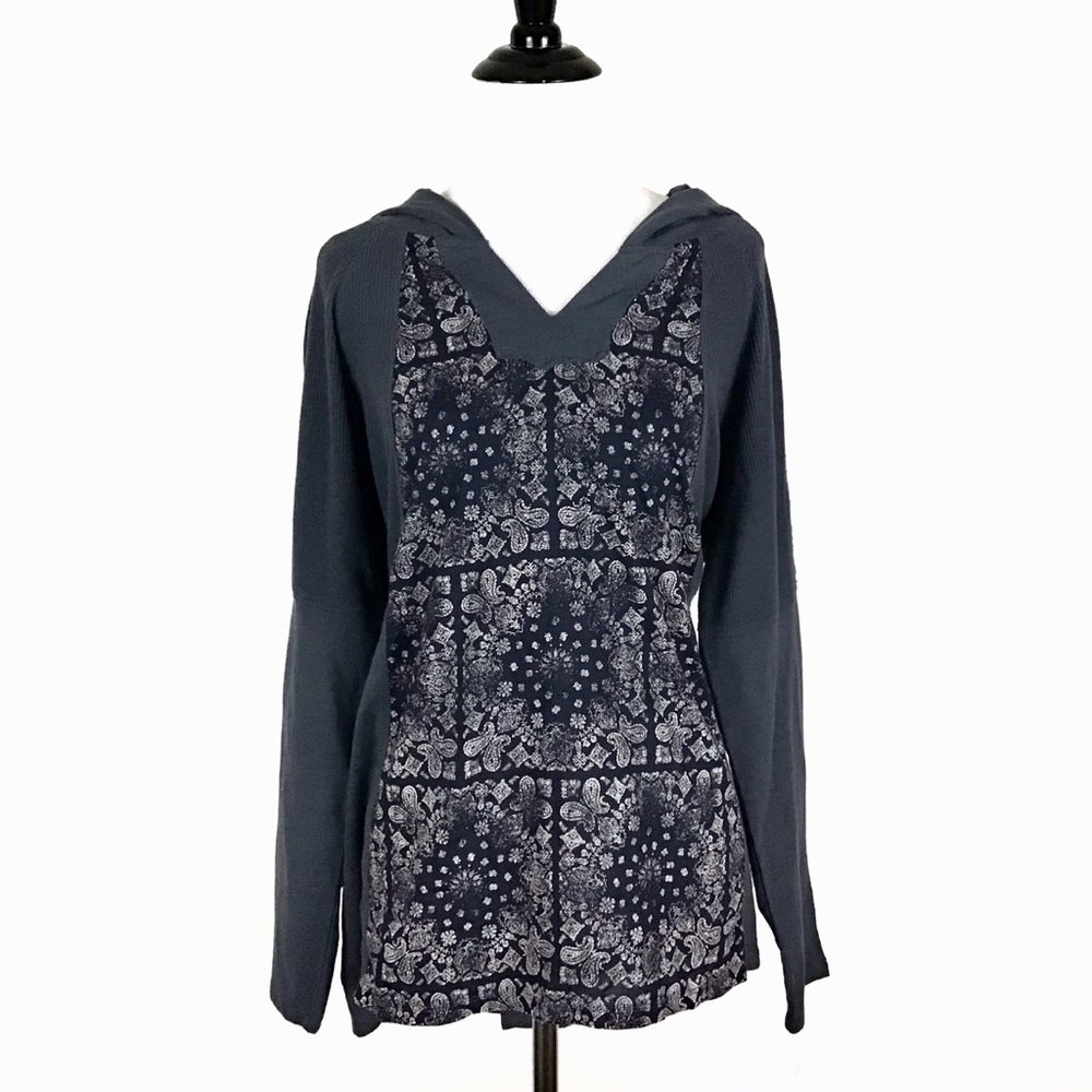 Style & Co Macy's Plus Hooded Bandana Knit Top NWT! - Picture 2 of 3